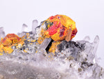 10.9cms REALGAR CRYSTAL ORPIMENT TRANSLUCENT PERU MINERAL SPECIMEN QW1