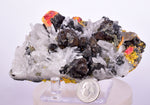 10.9cms REALGAR CRYSTAL ORPIMENT TRANSLUCENT PERU MINERAL SPECIMEN QW1