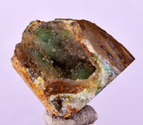 3.1cms DRUZY CHRYSOCOLLA QUARTZ CRYSTAL PERU COPPER LILY MINE DB206