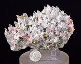 10.7cms REALGAR CRYSTAL ORPIMENT TRANSLUCENT PERU MINERAL SPECIMEN QW2