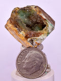 3.1cms DRUZY CHRYSOCOLLA QUARTZ CRYSTAL PERU COPPER LILY MINE DB206