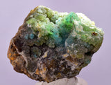 4.4cms DRUZY CHRYSOCOLLA QUARTZ CRYSTAL PERU COPPER LILY MINE DB207