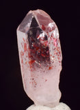 3.6cms NATURAL QUARTZ CRYSTAL Hematite Mineral Specimen QB157