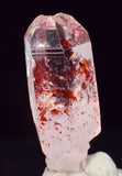 3.6cms NATURAL QUARTZ CRYSTAL Hematite Mineral Specimen QB157