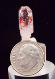 3.6cms NATURAL QUARTZ CRYSTAL Hematite Mineral Specimen QB157