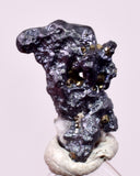 1.1cms ACANTHITE NATIVE SILVER PYRITE PERU UCHUCCHACUA MINE HB345