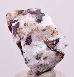 3.2cms NATIVE COPPER CALCITE MALACHITE RARE CRYSTALS MOROCCO MINERAL IB81