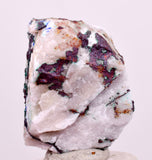 3.2cms NATIVE COPPER CALCITE MALACHITE RARE CRYSTALS MOROCCO MINERAL IB81