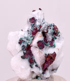 2.7cms NATIVE COPPER CALCITE MALACHITE RARE CRYSTALS MOROCCO MINERAL IB82