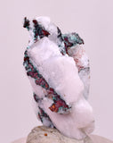2.7cms NATIVE COPPER CALCITE MALACHITE RARE CRYSTALS MOROCCO MINERAL IB82