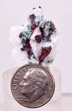 2.7cms NATIVE COPPER CALCITE MALACHITE RARE CRYSTALS MOROCCO MINERAL IB82