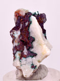 2.8cms NATIVE COPPER CALCITE MALACHITE RARE CRYSTALS MOROCCO MINERAL IB83