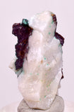 2.8cms NATIVE COPPER CALCITE MALACHITE RARE CRYSTALS MOROCCO MINERAL IB83