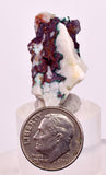 2.8cms NATIVE COPPER CALCITE MALACHITE RARE CRYSTALS MOROCCO MINERAL IB83