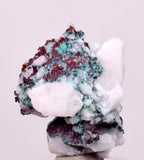 2.7cms NATIVE COPPER CALCITE MALACHITE RARE CRYSTALS MOROCCO MINERAL IB86