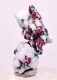2.7cms NATIVE COPPER CALCITE MALACHITE RARE CRYSTALS MOROCCO MINERAL IB86