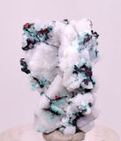 2.4cms NATIVE COPPER CALCITE MALACHITE RARE CRYSTALS MOROCCO MINERAL IB87