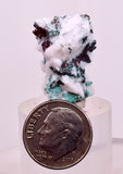 2.4cms NATIVE COPPER CALCITE MALACHITE RARE CRYSTALS MOROCCO MINERAL IB87