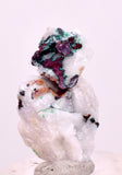 2.4cms NATIVE COPPER CALCITE MALACHITE RARE CRYSTALS MOROCCO MINERAL IB88