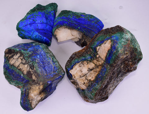 1.485 Kg  AZURITE MALCHITE ROUGH ROYAL BLUE COLOR PERU UB282