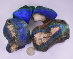 1.485 Kg  AZURITE MALCHITE ROUGH ROYAL BLUE COLOR PERU UB282