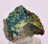3.1cms QUARTZ CHRYSOCOLLA BOTRYOIDAL TENTADORA MINE PERU MINERAL SPECIMEN CB239