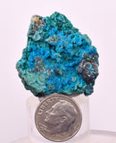 3.8cms QUARTZ CHRYSOCOLLA BOTRYOIDAL TENTADORA MINE PERU MINERAL SPECIMEN CB240