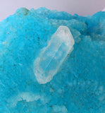 14cms NATURAL SKY BLUE SALAMMONIAC ? AMMINEITE ? CHILE CRYSTALS MINERAL UB361