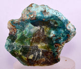 315grs GEM SILICA CHRYSOCOLLA LILY MINE PERU CHALCEDONY QUARTZ BLUE ROUGH SB153