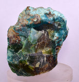 315grs GEM SILICA CHRYSOCOLLA LILY MINE PERU CHALCEDONY QUARTZ BLUE ROUGH SB153