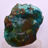 315grs GEM SILICA CHRYSOCOLLA LILY MINE PERU CHALCEDONY QUARTZ BLUE ROUGH SB153