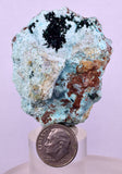 5.5cms ATACAMITE CRYSTAL CHRYSOCOLLA QUARTZ LILY MINE PERU MINERAL AB308