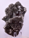 9.2cms DRUZY CHRYSOCOLLA QUARTZ CRYSTAL PERU COPPER LILY MINE DB215