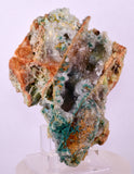 10.4cms DRUZY CHRYSOCOLLA QUARTZ MALACHITECRYSTAL PERU COPPER LILY MINE DB217