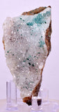 6.7cms DRUZY CHRYSOCOLLA ATACAMITE QUARTZ CRYSTAL PERU COPPER LILY MINE DB222