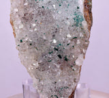 6.7cms DRUZY CHRYSOCOLLA ATACAMITE QUARTZ CRYSTAL PERU COPPER LILY MINE DB222