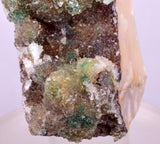 7.1cms DRUZY CHRYSOCOLLA MALACHITE QUARTZ CRYSTAL PERU COPPER LILY MINE DB223