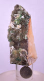 7.1cms DRUZY CHRYSOCOLLA MALACHITE QUARTZ CRYSTAL PERU COPPER LILY MINE DB223