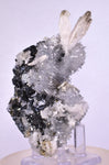 8cms QUARTZ CALCITE PYRITE PERU SHINY CRYSTALS MINERAL MB68
