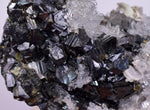 8cms QUARTZ CALCITE PYRITE PERU SHINY CRYSTALS MINERAL MB68