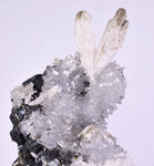 8cms QUARTZ CALCITE PYRITE PERU SHINY CRYSTALS MINERAL MB68