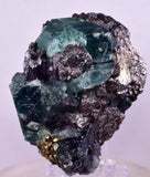 6.6cms FLUORITE BOULANGERITE CRYSTALS MILPO PERU MINERAL KB180