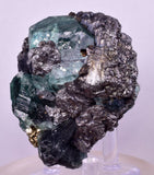 6.6cms FLUORITE BOULANGERITE CRYSTALS MILPO PERU MINERAL KB180