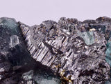 6.6cms FLUORITE BOULANGERITE CRYSTALS MILPO PERU MINERAL KB180