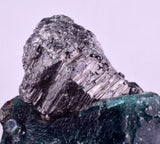 6.9cms FLUORITE JORDANITE BOULANGERITE  CRYSTALS MILPO PERU KB181