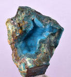 4.8cms DRUZY CHRYSOCOLLA MALACHITE QUARTZ CRYSTAL PERU COPPER LILY MINE DB224