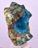 4.8cms DRUZY CHRYSOCOLLA MALACHITE QUARTZ CRYSTAL PERU COPPER LILY MINE DB224