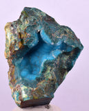 4.8cms DRUZY CHRYSOCOLLA MALACHITE QUARTZ CRYSTAL PERU COPPER LILY MINE DB224