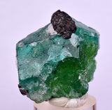 4cms JORDANITE FLUORITE  BOULANGERITE CRYSTALS PERU MILPO PERU SHINY KB65