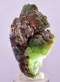 5.2cms DRUZY CHRYSOCOLLA MALACHITE QUARTZ CRYSTAL PERU COPPER LILY MINE DB226